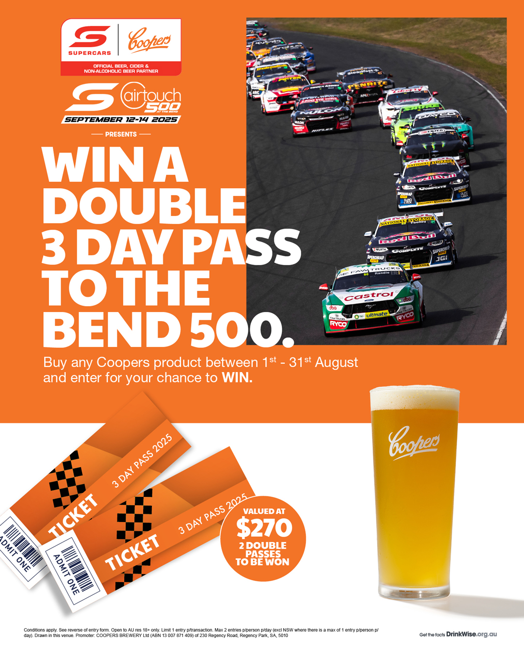 COOPERS_Supercars_Social-Title_ETW-Tickets-Duxton_F25_FA